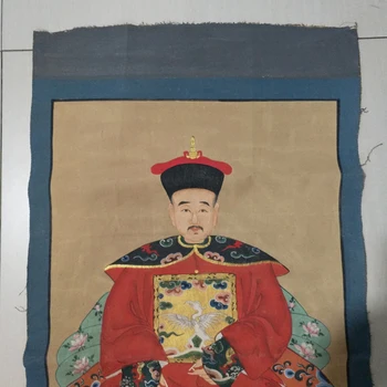 Izstrādāt Ķīniešu Klasisko Piedziņu Mājas Apdare, Krāsošanas Seno Amatpersona Portreta Attēls Nr.1