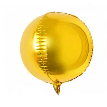5gab Folijas Zelta Skaida Kārta Ballon Metāla 4D Mirdzēt Puse, Svētku Baloni, Kāzas, Dzimšanas dienas Piederumi piepūšamās gaisa globos