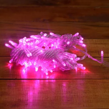 10M 100 LED GYPSOPHILA Ziemassvētku gaismas, rozā gaismas, ūdensizturīgs OMERIL ķēdes gaismas IP65, ko izmanto pārī