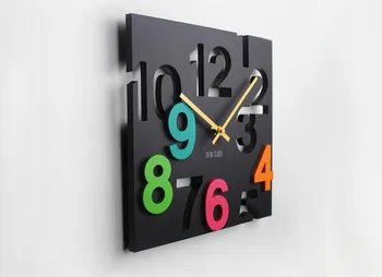 Moderna dizaina 3d DIY laukumā sienas pulkstenis ar dobu numuri mājas dekoru EVA sienas uzlīmes stundu jaunums mājsaimniecību Bezmaksas piegāde