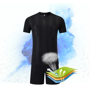 Profesionāli Pielāgotā Futbola Tiesneša Svīteri Tiesnesis Kreklu Komplekti Multi-krāsa pēc Izvēles V-veida kakla Futbola Tiesnesis Formas tērpu
