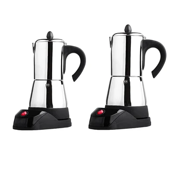 Elektriskā Espresso, Latte Kāstuve Plīts Top Kafijas Automāts Mocha Pot