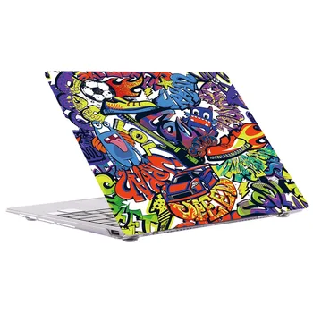 Jauns Cietais Apvalks, Anti-fall Klēpjdators Gadījumā HUAWEI MateBook X Pro 13.9/MateBook 13/14/MateBook D14/D15 ar Grafiti Mākslas Sērija