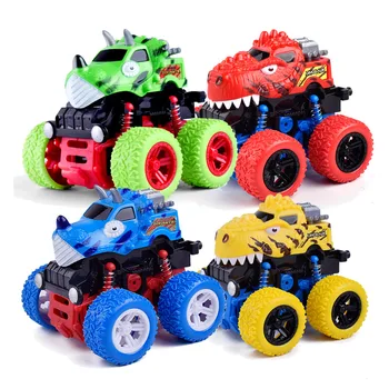 1PC Bērniem Automašīnas Rotaļlietas Monster Truck Inerces SUV Berzes Spēku Dinozauru Transportlīdzekļiem Bērnu Zēniem Super Automobiļi Blaze Kravas Bērnu Rotaļlietas