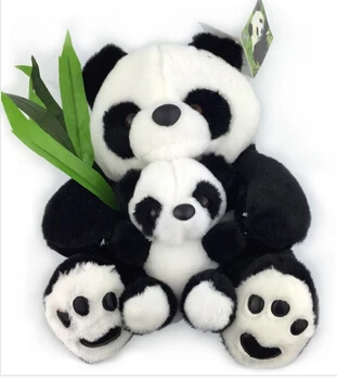 1gb 50cm Gudrs Mīksto Sēžot Panda Plīša Rotaļlietas Pilna Giant Panda Pildījumu Lelle Mīksto Jauki Rotaļlietas, Dāvanas Bērniem