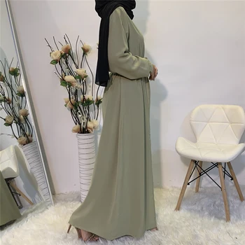 Eid Mubarak Abaya Kimono Jaka Kaftan Dubaija Turcija Hijab Musulmaņu Kleita Islāmu Apģērbu Abayas Sieviešu Drēbes Musulman De Režīmā
