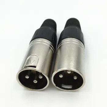 8Pcs XLR Male 3 Pin Ligzdu Mic (Mikrofons Audio Kabelis Vadu Spraudni Savienotājs