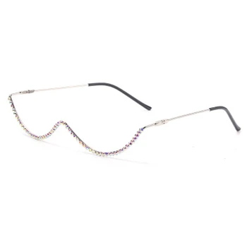 Moderns luksusa rhinstone brilles rāmis sievietēm 