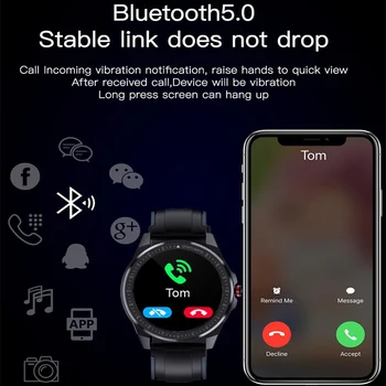 Jaunu SN88 GPS Smart Skatīties Vīrieši Bluetooth Zvanu sirdsdarbība Fitnesa Tracker Ilgi Gaidīšanas Ūdensizturīgs Sporta Smartwatch Android, IOS