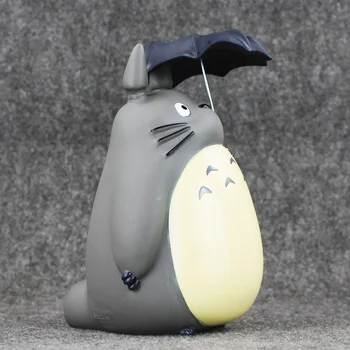 20cm Anime Miyazaki Hayao Totoro Cūciņa Banka Mans Kaimiņš Totoro Attēls Rotaļlieta Ar Lietussargu Dāvanu Bērniem