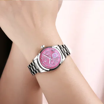 Ārējās tirdzniecības karstā pārdošanas modes sieviešu mehāniskās pulkstenis ar kalendāru ūdensizturīgs Automātiskā Self-Vēja dāmas skatīties uz sievieti, dāvanu