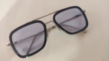 Ir 2021. Tonijs Stārks, Saulesbrilles Dzelzs Vīri, Saules Brilles Taisnstūra Vintage pārredzamu moderns saules brilles gothic oculos