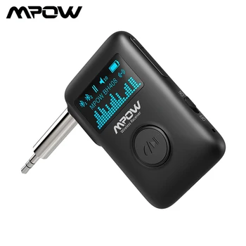 Mpow Bluetooth 5.0 Adapteri Bezvadu Audio Uztvērēju Ar OLED Displeju Mūzikas Straumēšanas Adapteri 3D Surround Automašīnas Aux Mājas Stereo