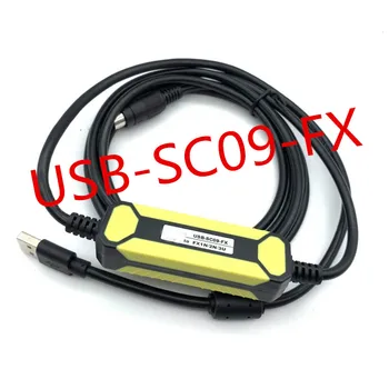 USB-SC09-FX Mitsubishi PLC Programmēšanas Kabelis FX0N FX1N FX2N FX0S FX1S FX3U FX3G Sērijas Sakaru Kabelis