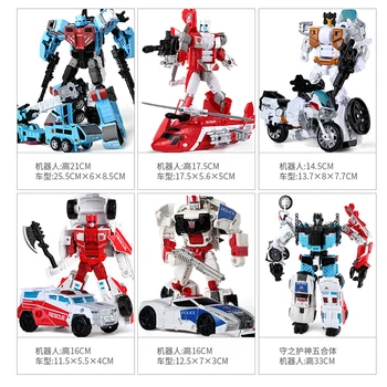 Anime Robots Transformatoru Darbība Attēls Autobot IDW G1 Bruticus Superion G2 Devastator Kombains Samontēti Modeļu Kolekcija, KO
