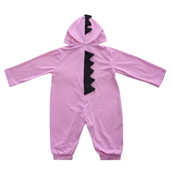 Jaundzimušais Meitenes Zēni Romper Jumpsuit Drēbes Smieklīgi dinozauru Zīdaiņu Apģērbs Pavasara Rudens Zīdaiņu Apģērbu
