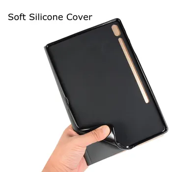 Ultra-plānas Smart Silikona TPU Case for Samsung Galaxy Tab S7 11 SM-T870 SM-T875 Tablete Būtiska Capa Vāciņu