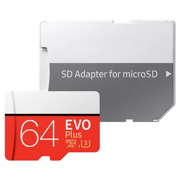 TF Kartes, Atmiņas Karte 128 GB / 64 GB Micro SD atmiņas Karte EVO versija lasīšanas ātrums 100MB/s U3 atmiņas karti, Lai SJCAM SJ10 PRO 4K Kamera