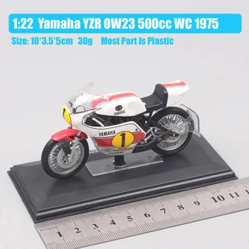 1:22 mēroga tiny Yamaha YZR OW23 500cc WC 1975 rider G. Agostini Grand Prix sacīkšu velosipēds Diecasts & Rotaļu automobiļi modeļi motociklu