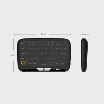 Bezvadu tastatūru H18 Portatīvie Mini Tastatūru Touchpad клавиатура Gaisa Bezvadu Tastatūru un Peli, Lai Smart TV PC Tālrunis teclado