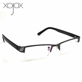 XojoX Gatavo Tuvredzība Brilles Sievietēm, Vīriešiem Metāla Puse-rimmed Zilā filmas tuvredzīga Eyewears Studentu Tuvredzīgs Brilles