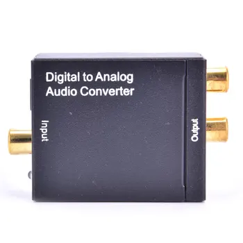 Digitālā Uz Analogo Audio Converter, Optisko Fiber Toslink Koaksiālā Signāla Uz RCA R/L Audio Decoder SPDIF LTV APK Pastiprinātājs