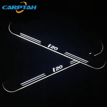 CARPTAH Apdares Pedāli Auto Eksterjera Daļas, LED Durvju Apmaļu Pretnodiluma Plāksnes Ceļš Dinamisku Streamer gaismas Par Hyundai I20 - 2017 2018