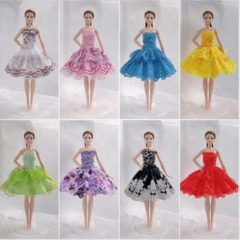3pcs/daudz Izlases Baleta Tutu Kleita Barbie Lelle Apģērbu, vakarkleitas, Apģērbu Barbie Lelles Tērpiem 1/6 Leļļu Piederumi