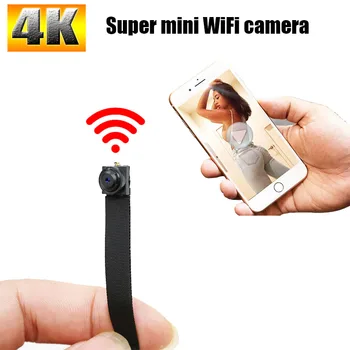 HD (4K Mini Kameras Mini Bezvadu DIY Portatīvo WiFi IP Nakts redzamības Tālvadības Skatu P2P Mikro kameru, 1080P Digitālo Mini Videokamera 128G