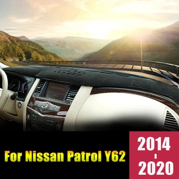 Priekš Nissan Patrol Y62 Armada. - 2016. gada 2017 2018 2019 2020 LHD Auto Paneļa Vāciņu Izvairīties no gaismas Spilventiņi Saules Ēnā Paklāji Aksesuāri