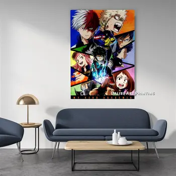 Audekls Anime Mans varonis augstskolu Bildes Mājas Apdare Gleznas Plakāts HD Izdrukas Sienas Mākslas Moduļu Dzīvojamā Istaba Rāmjiem