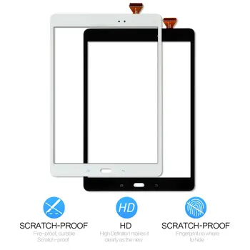 Srjtek Samsung Galaxy Tab 9.7 SM-T555 T555 WIFI Touch Screen Digitizer Stikla Sensors Daļas Planšetdatora Ekrāns Panelis