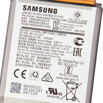 SAMSUNG Oriģinālā Rezerves Akumulatoru QL1695 Samsung Galaxy A01 Autentisks Tālruņa Akumulatora QL1695 3000mAh