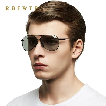 RBEWTP 2019 Objektīvs Photochromic Sporta Polarizētās Saulesbrilles, Vīriešu Braukšanas Dienas un Nakts Redzamības Brilles, Saules Brilles Brilles 8011