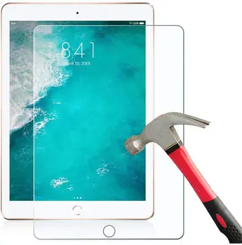 Apple IPad Gaisā 1 2/Pro 9.7 collu/iPad 5 6th Gen , 2017 2018 - Tablet Rūdīta Stikla Ekrāna Aizsargs Filmu Aizsargs Vāciņu
