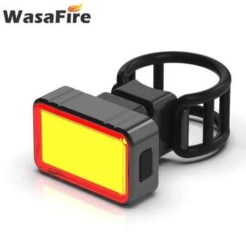 WasaFire Smart Bremžu Uzrādi Velosipēdu Taillight USB Lādējamu Velosipēda Aizmugurējās Gaismas, 4 Režīmi Nakts Drošības Brīdinājums Riteņbraukšana Aizmugurējie Lukturi