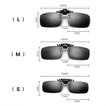 UVLAIK Diena Nakts Braukšanas Brilles Polarizētās Klipu Saulesbrilles Vīriešiem, Sievietēm, Tuvredzība, Brilles Vīriešu Zīmolu Uzsist uz Augšu, Saules Brilles UV400