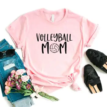 Volejbols Mamma Drukāt Sieviešu Tshirts Kokvilnas Gadījuma Smieklīgu t Kreklu, Lai Dāma Top Tee Hipster 6 Krāsu NA-694