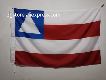 Bandeira da Bahia Karoga 3X5FT 150X90CM Poliestera Banner misiņa metāla caurumiem Mājas Dekoru