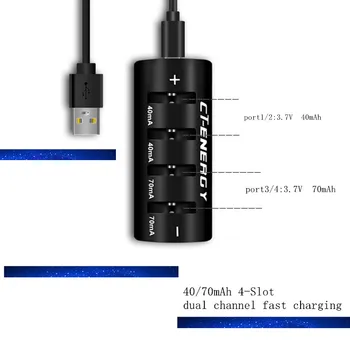 Portatīvo USB augstas jaudas pogu akumulatora smart ātrās uzlādes, saderīgs ar LIR2032.LIR2025.LIR2016.ML2032.LIR2032H vairāku tipu