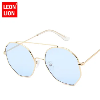 LeonLion ir 2021. Sakausējuma Okeāna Lēcas, Saulesbrilles Sieviešu Vintage Classic Lady Luksusa Brilles Spogulis Oculos De Sol Feminino UV400