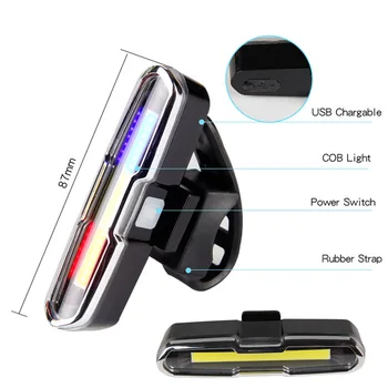 USB Lādējamu Priekšējā Aizmugurējās Velosipēdu Vieglais Litija Baterija, LED Bike Taillight Velo Ķivere Gaismas Lampas Stiprinājums Velosipēdu Accessori
