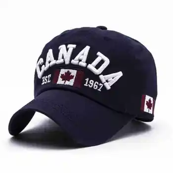 2019 Kokvilnas Gorras Kanāda Beisbola Cepure Karogu, Kanāda Snapback Cepure Adjuatable Mens Beisbola Cepurītes Zīmola Snapback Cepure