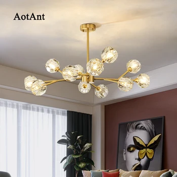 AotAnt lustras luksusa radošs cilvēks filiāle lampas modernās vienkāršu ēdamistaba guļamistaba neto Nordic red Lustra