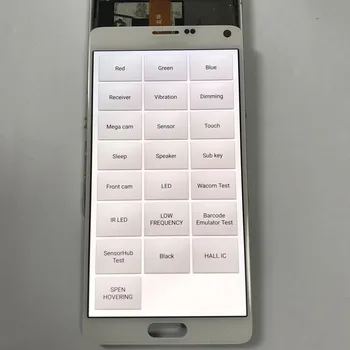 Testa SĀKOTNĒJĀ Ierakstīt Ēnu LCD Samsung Galaxy Note 4 Note4 N910T N910A N910I LCD Displejs, Touch Screen Digitizer Montāža