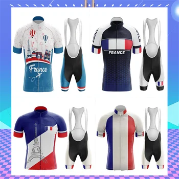 Maillot Cyclisme Homme Pro Jaunu Velosipēdu Nosaka Vasaras franču Uzvalks 19.D Gel Pad Triatlona Skinsuit Velosipēdu Vienotu Go Pro Džersija Komplekts