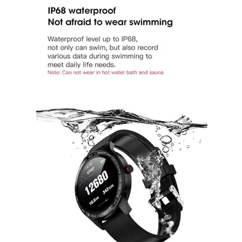 L9 EKG PPG Smart Skatīties Vīriešu Sporta Sirds ritma Bluetooth Smartwatch IP68 Ūdensnecaurlaidīga Asins Spiediena, Skābekļa Ādas Skatīties uz Sievietēm