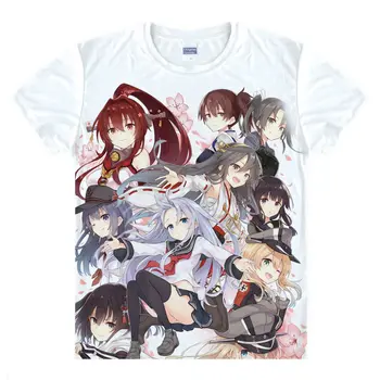 Flotes Kolekcijas T-Krekls KanColle Krekls heat-pārcelts, T-krekli, anime Fanu kawaii kostīmu t-krekli cilvēks mens Anime Cosplay A