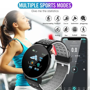119 Plus Smart Skatīties Sirdsdarbības Smart Aproce Cilvēks Aproce Sporta Pulksteņi Joslu Ūdensnecaurlaidīga Smartwatch Android Ar Modinātāju