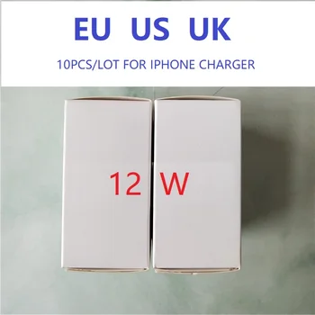 50gab/daudz ES MUMS AU UK plug 12W USB Strāvas Adapteris, AC mājas Sienas Lādētāju 5.2 v 2.4 Mazumtirdzniecības kastē ar oriģinālo logo